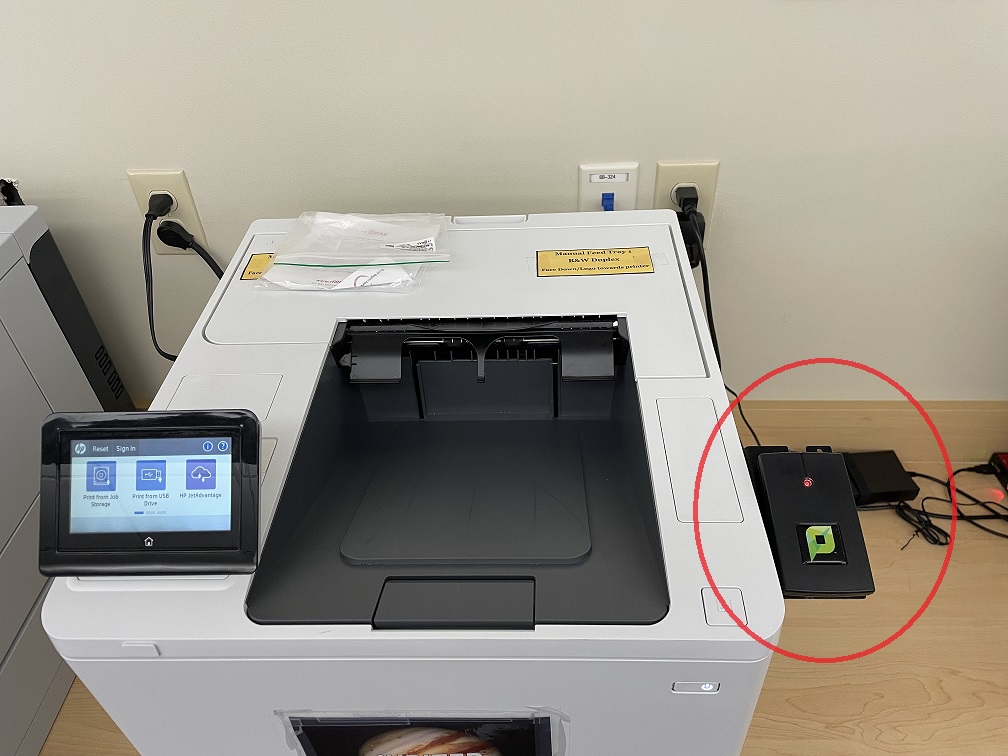 Printer with PaperCut card reader
