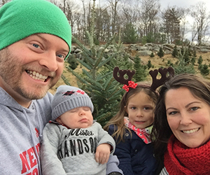 Michele and David with their two children