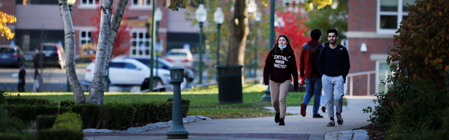 Students Walking on Campus