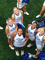 Taylor and the Cheer Team