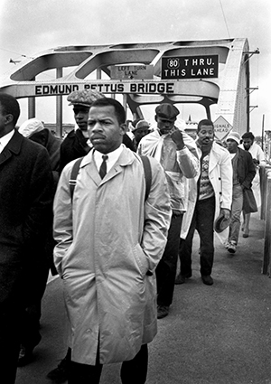 John Lewis on the Pettus Bridge