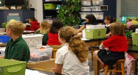 Elementary students in Classroom