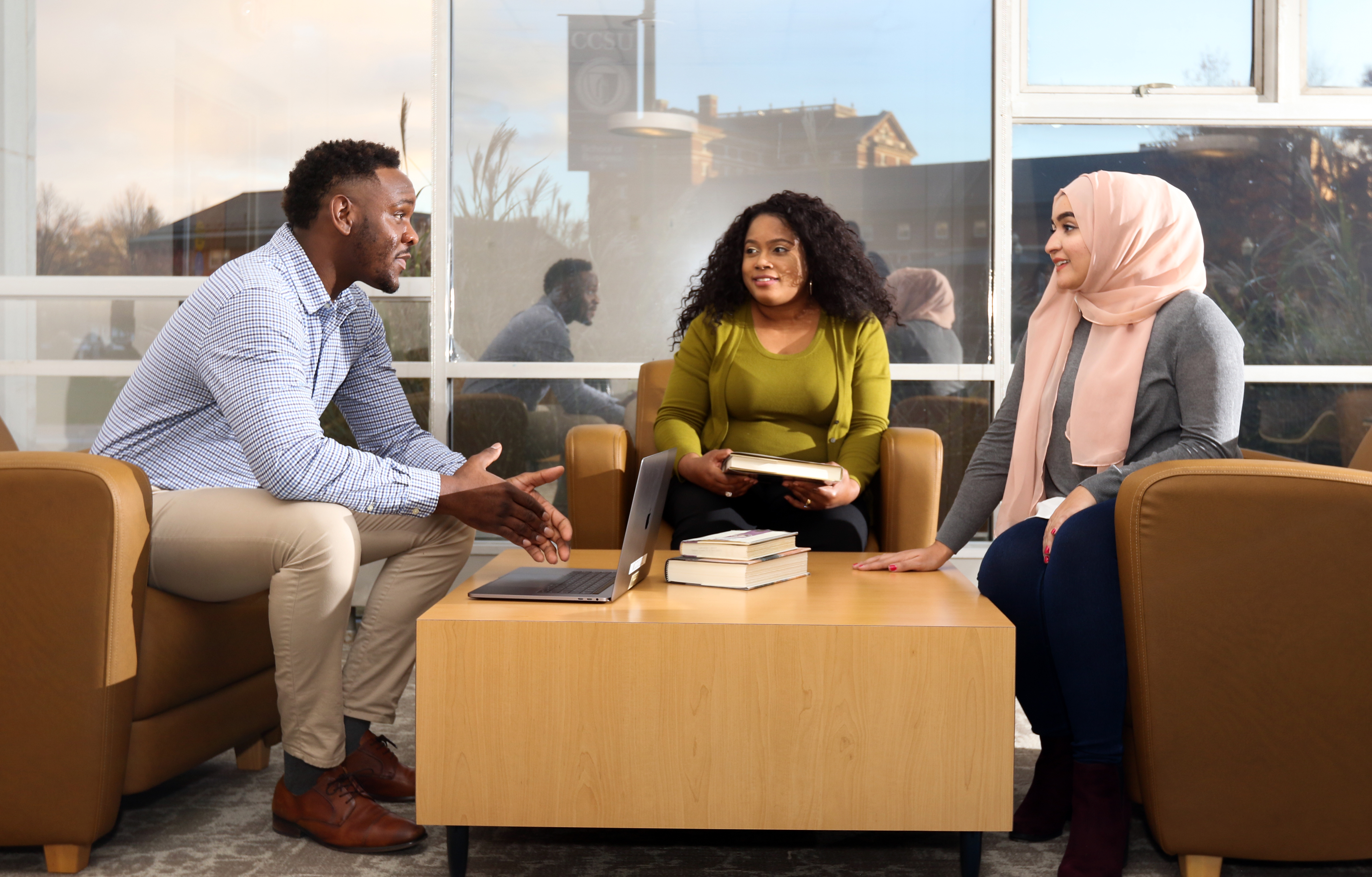 Graduate Students talking