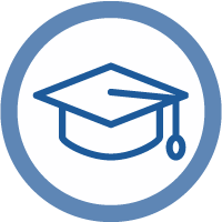 icon of graduation cap