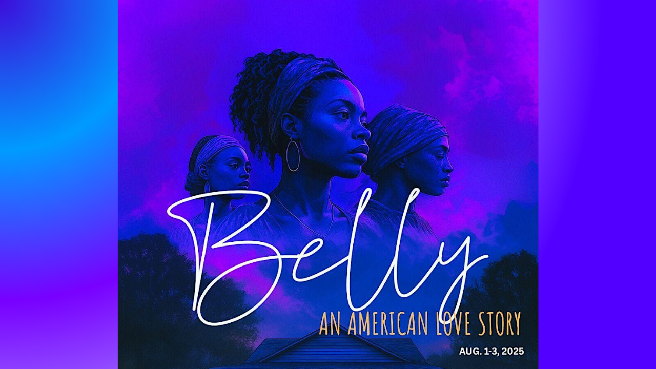 Poster for the play "Belly: An American Love Story"
