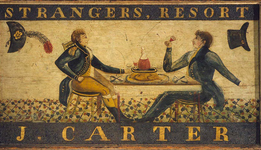 Image of an 18th-century tavern sign