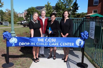Drop-in day care center ribbon cutting
