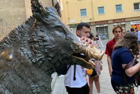 boar statue