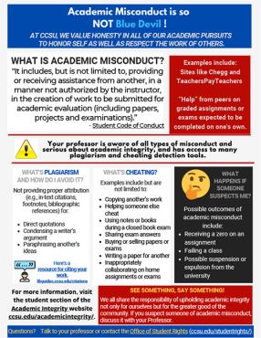 Student guide to academic integrity