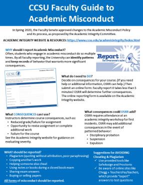 faculty guide to misconduct