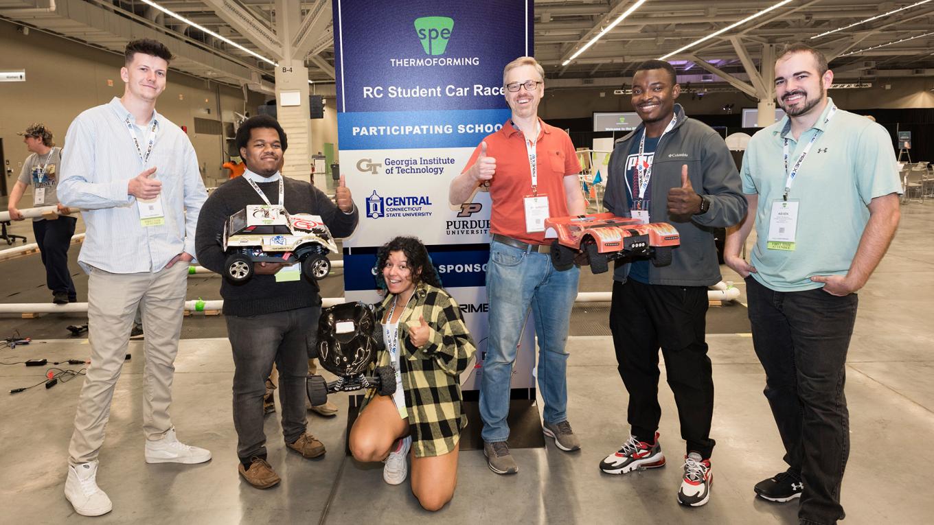 Central Students at RC Car Competition