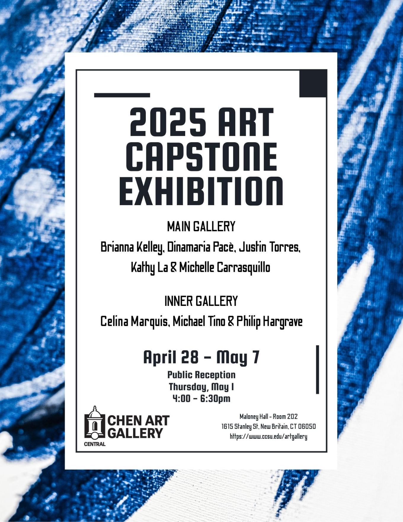 2025 Art Capstone Exhibition Flyer
