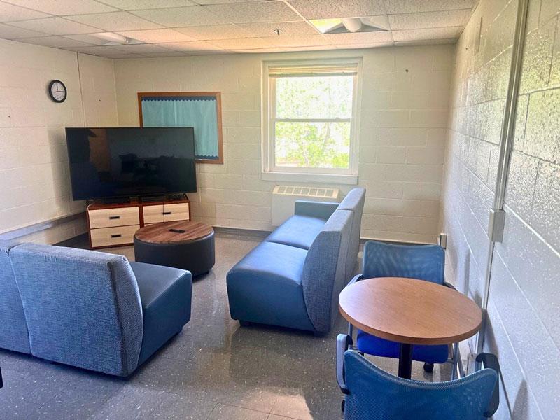 Carroll Hall Lounge with TV