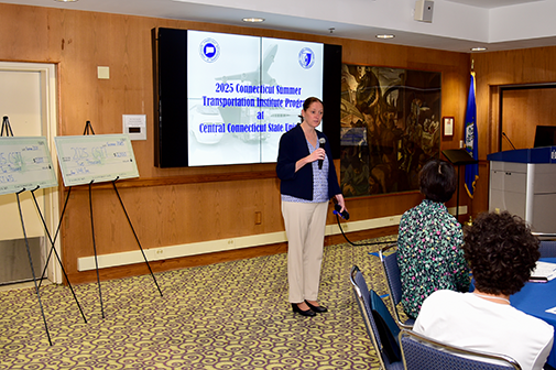 Presentor at the 2025 connecticut summer transportation institute program at central conference