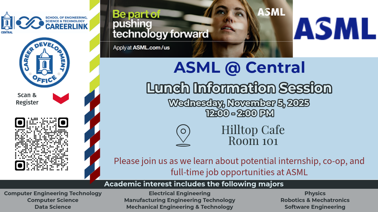 ASML at Central - lunch information session