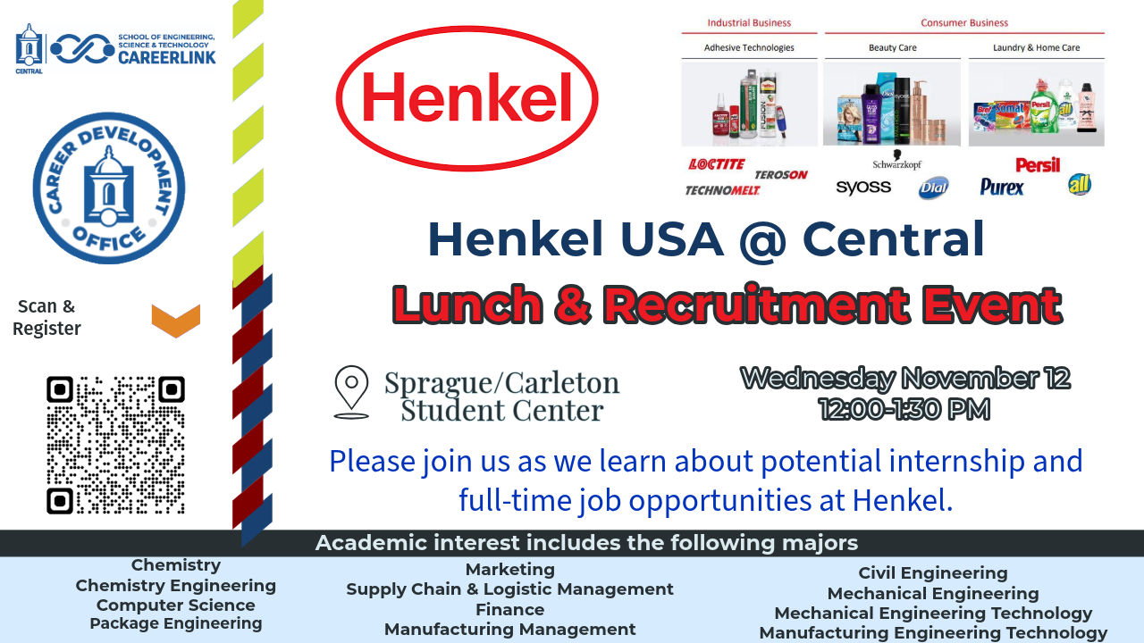 Henkel Info Session flyer
