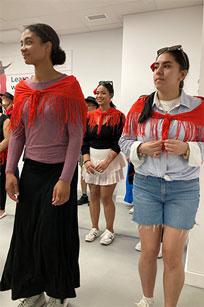 central students learning flamenco dancing in spain
