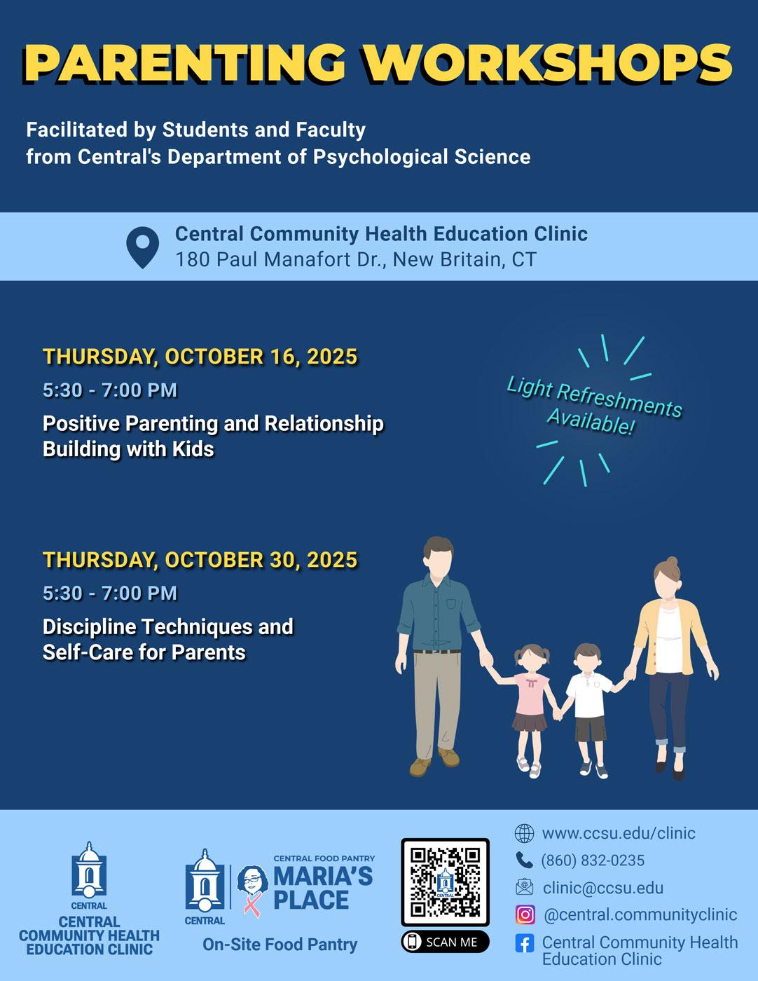 Parenting Workshops. Details Follow