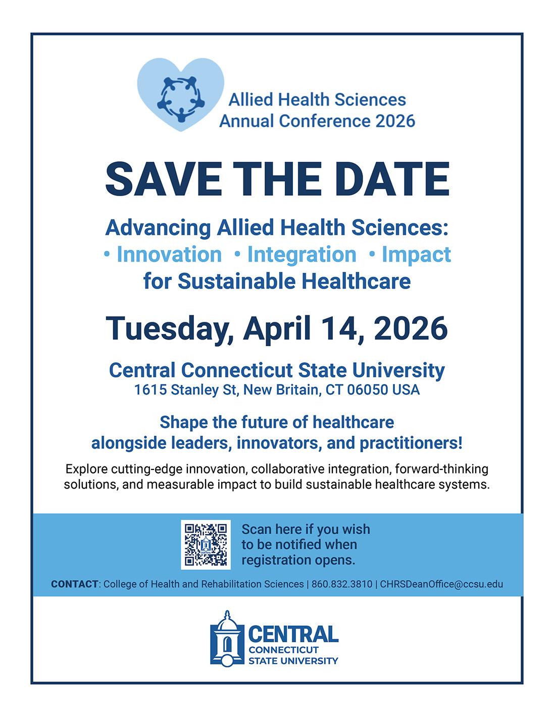 Allied Health sciences annual 2026 conference flyer