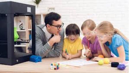 kids playing with 3d printed toys