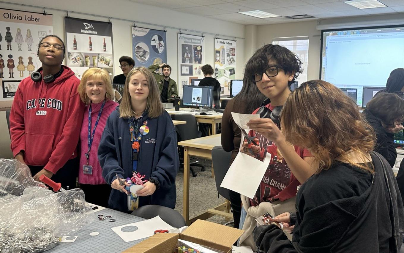 Wilcox Technical High School Students are shown at a Central Design program workshop