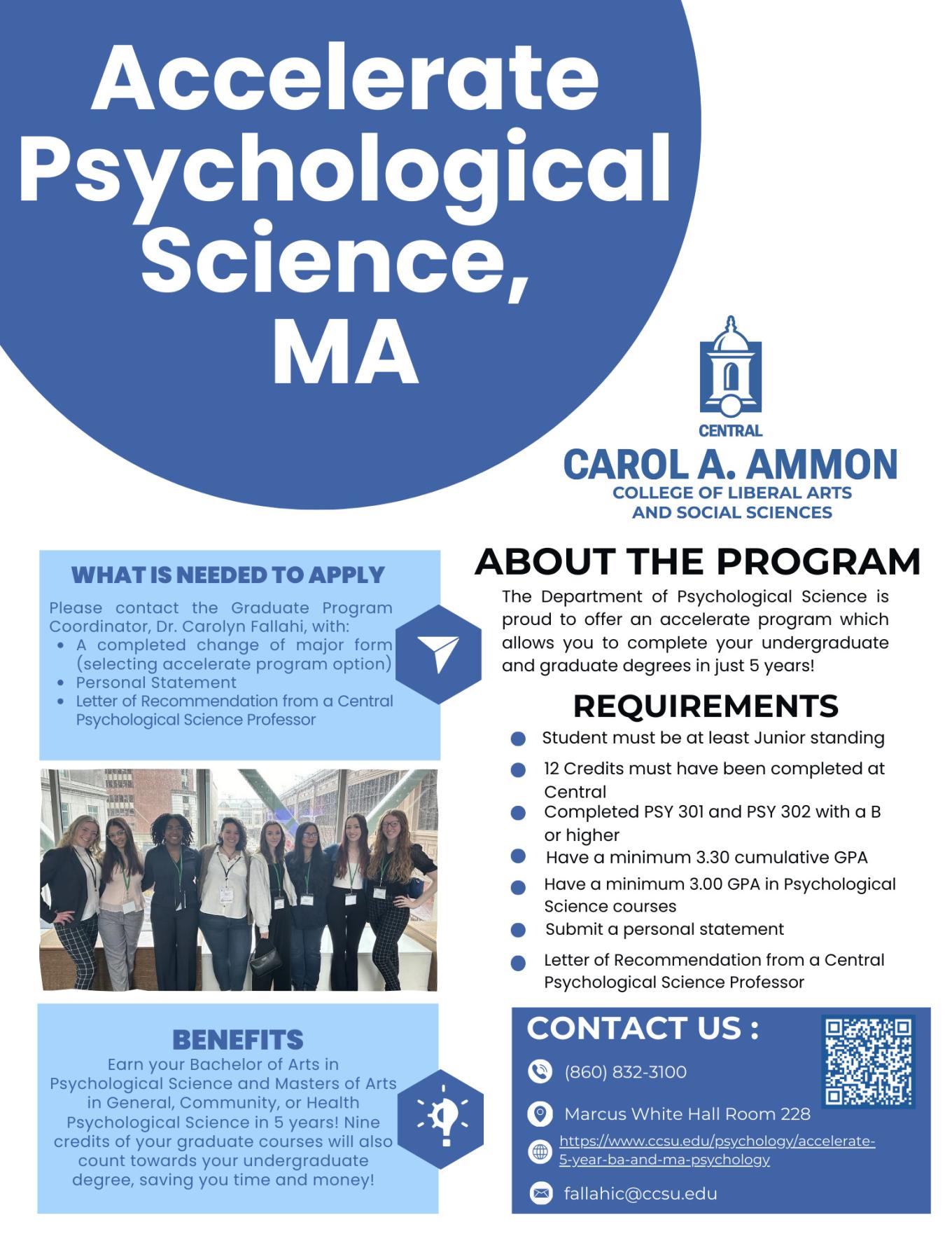 Psychology Accelerate Flyer