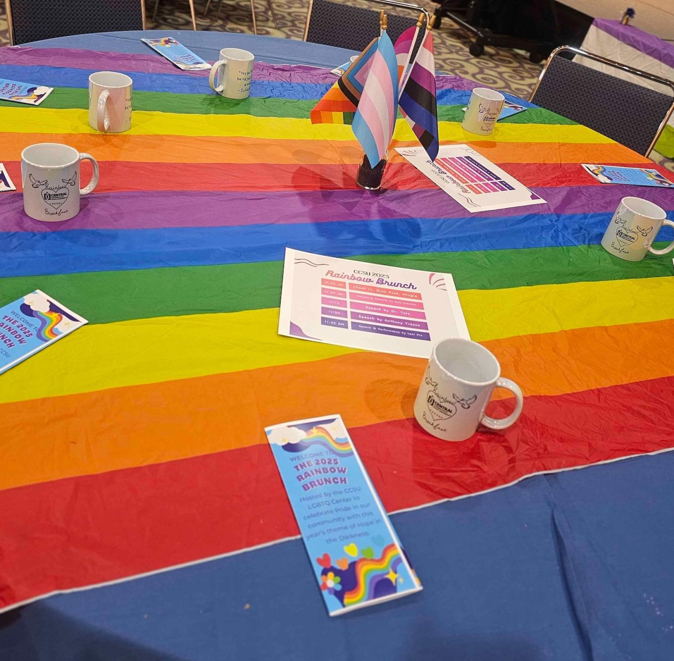 Photo of Table from Rainbow Brunch Event