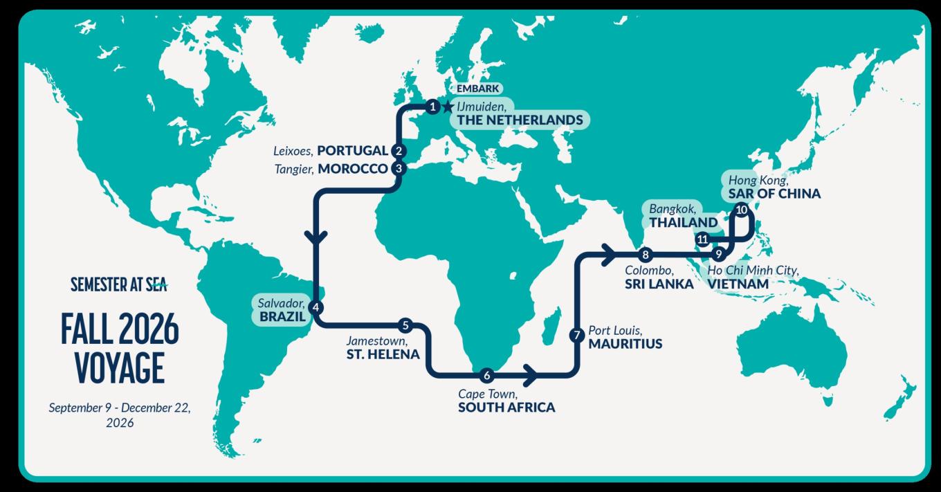 Semester at Sea Map