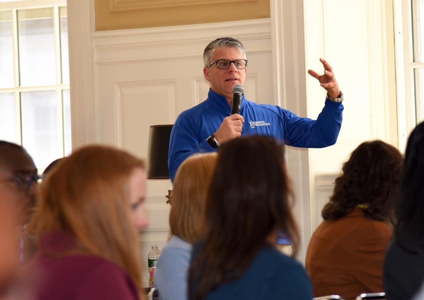 Associate Dean of Student Affairs Scott Hazan discusses student-centric programming related to the to the polytechnic designation project.. 