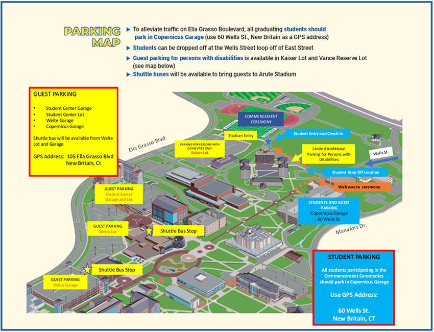 parking map of campus