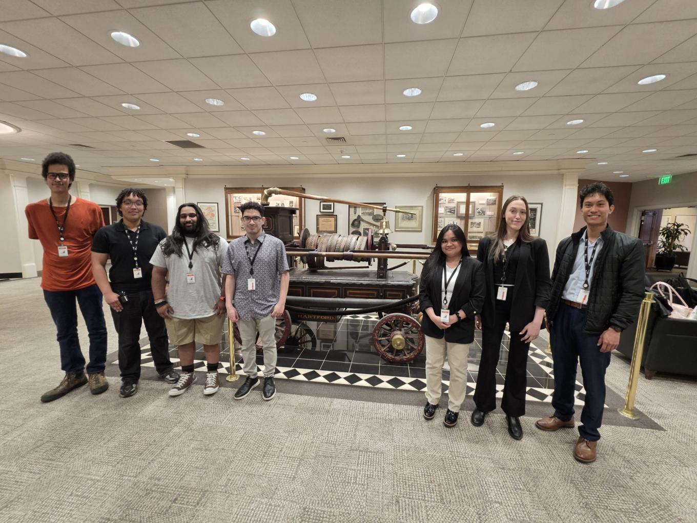Central’s Computational Collective, made up of Lucas Muse, Vincent Randolph, Nikhil Patel, Erick Cardenas, and the Visionary Vortex, with members Kate Luci, Mendjola Koprencka, and Vincent Quijano.
