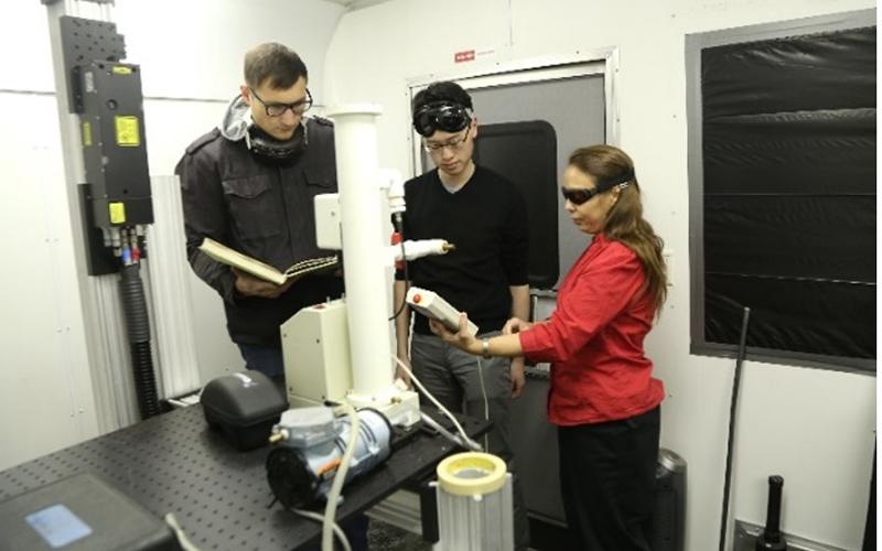 performing experiments in Mobile Lidar Lab 