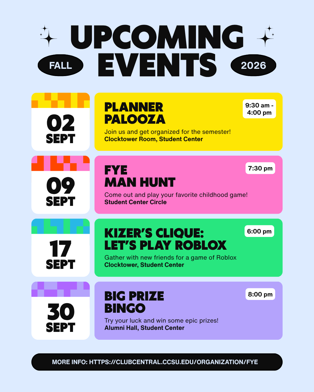 FYE September Events