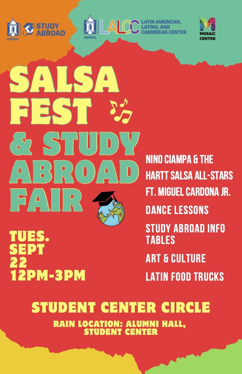 Salsa Fest and Study Abroad Fair Poster