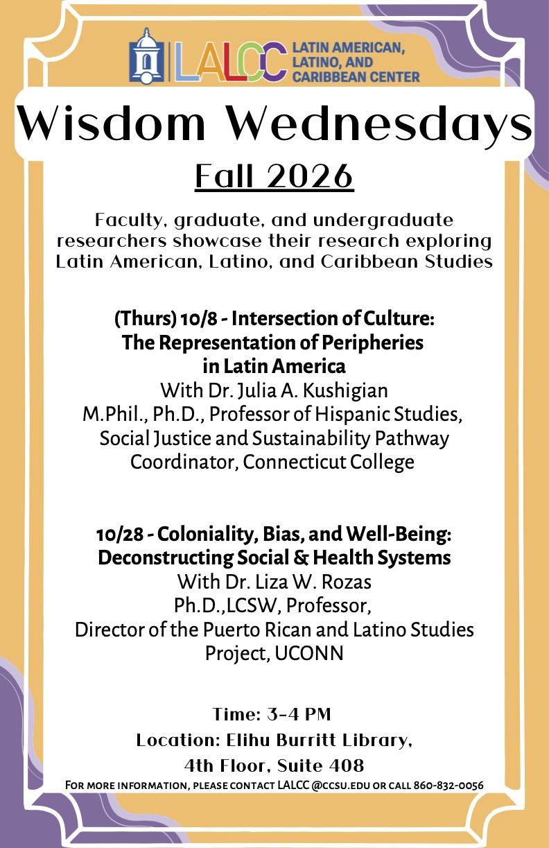 Wisdom Wednesdays Event Poster