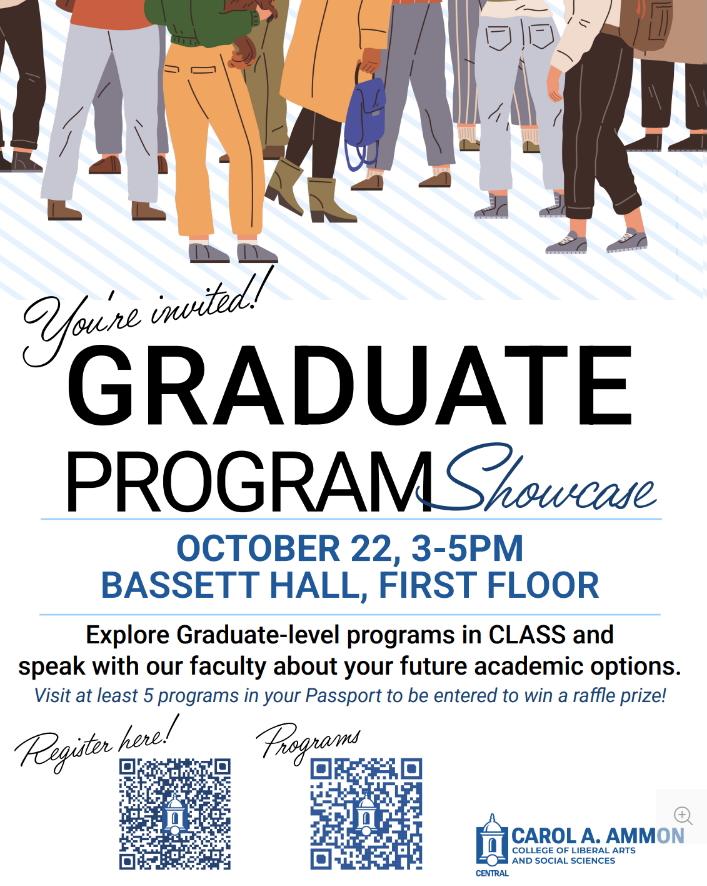 Graduate Programs Showcase event flyer