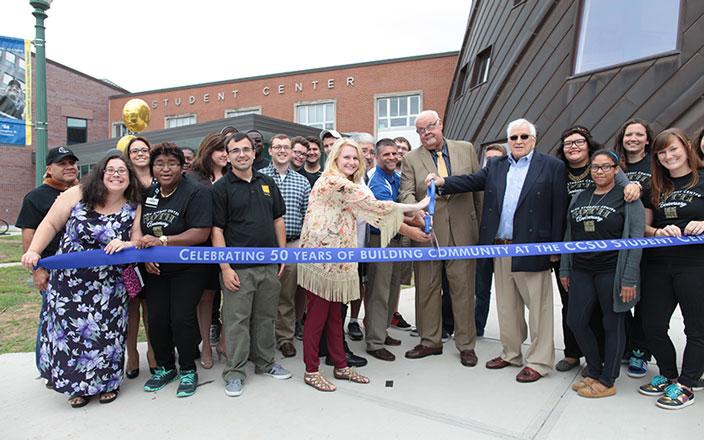 Dr. Judd at ribbon cutting 