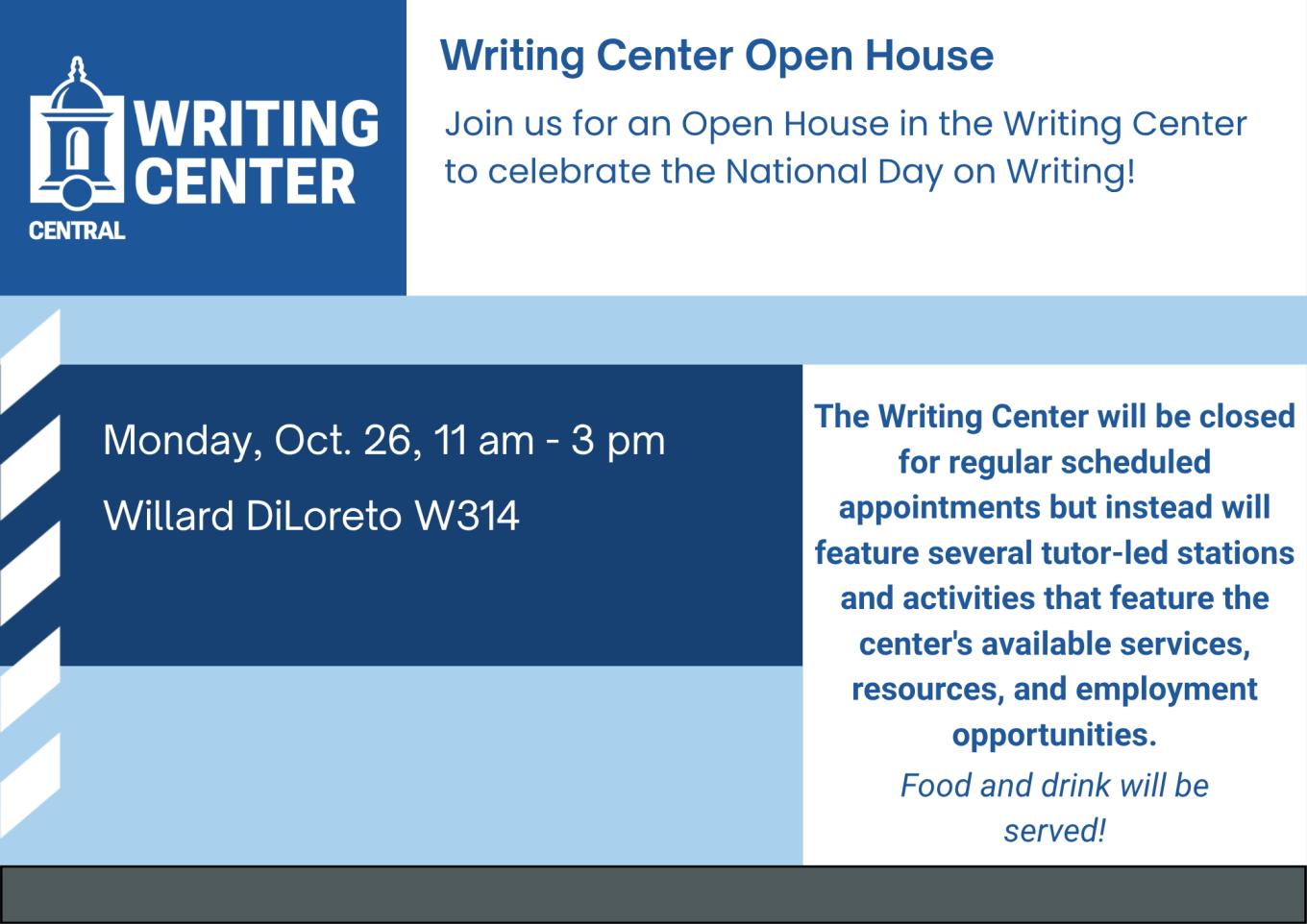 Writing Center Open House Flyer