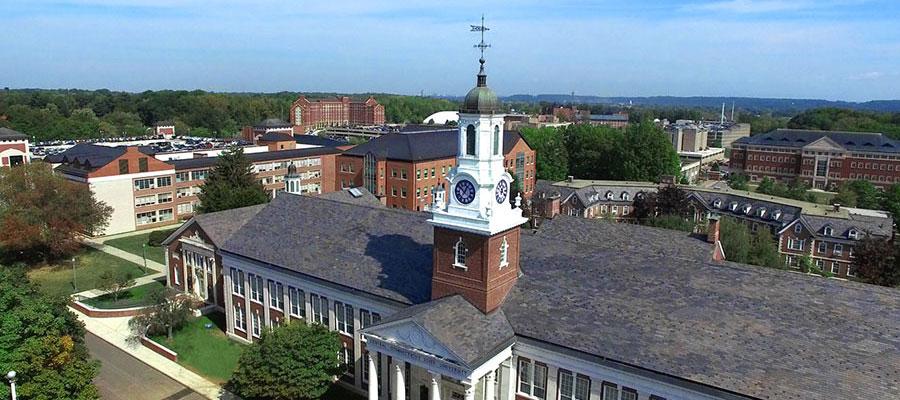 CCSU's Davidson Hall, Aerial