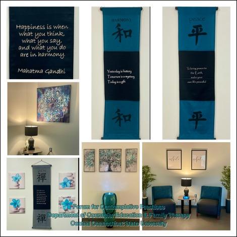 Collage of Forum space photos