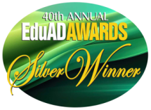 40th Edu-ad Silver Logo