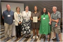 Pictured (left to right): Bruce Day, Heather Rodriguez, Ashley Green, Emma Farrow, Christina Barmon, John O’Connor