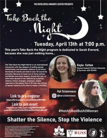 Take back the night poster