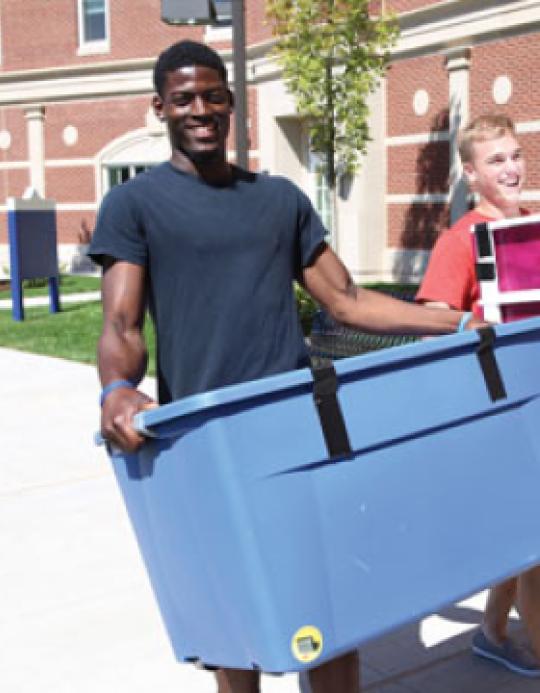 Student with graduation cap