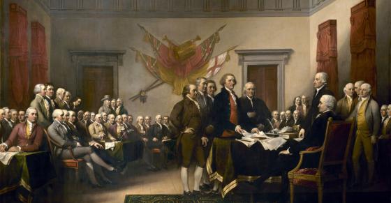 "Declaration of Independence" (1819) by John Trumbull