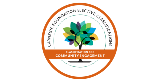 Badge for the Carnegie Foundation classification for community engagement