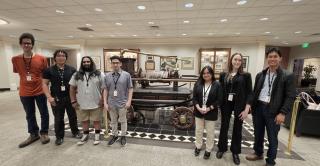 Central’s Computational Collective, made up of Lucas Muse, Vincent Randolph, Nikhil Patel, Erick Cardenas, and the Visionary Vortex, with members Kate Luci, Mendjola Koprencka, and Vincent Quijano.