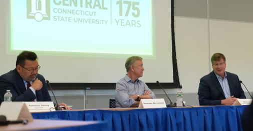 Speakers hosting the pannel at the Central Roundtable event