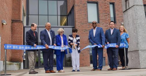 Central staff at Barnard Ribbin cutting event