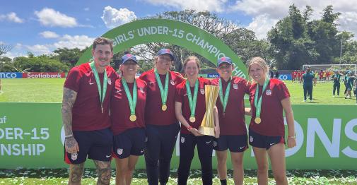 US U15 Team coaching staff Group Photo